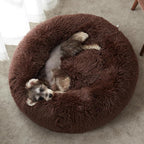 WESTERN HOME WH Calming Dog Bed & Cat Bed, Anti-Anxiety Donut Dog Cuddler Bed - Image 2