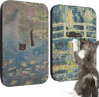 2 Pack Art Cat Scratcher, Wall-Mountable Cat Scratch Pad, Wall Cat Scratcher by LESISSMER