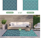 GENIMO Outdoor Rug for Patio Clearance, Reversible Plastic Straw Rugs for RV - Image 4