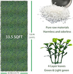 Artificial Boxwood Roll: 40x120 in UV-Anti Faux Ivy Boxwood Hedge Leaf Grass - Image 2