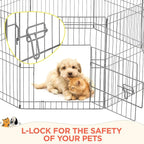 Yaheetech 24" High 8 Panel Foldable Metal Dog Exercise Pen Pet Playpen Dog - Image 8
