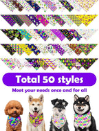 PET SHOW 50 Pack Mardi Gras Dog Bandanas Bulk - Image 5