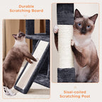 Yaheetech Cat Tree for Indoor Pets, 36in Tower Condo w/Extra Large Perch - Image 4
