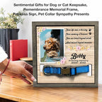 Memorial Gifts Customized Dog Picture Frame Dog Loss Sympathy Gift Personalized - Image 7