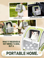 Green Cat Backpack Carrier - Image 7