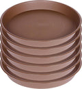 6 Pack of 7 inch Plant Saucer, Heavy Duty Plastic Plant Water Tray 7 inch Round by Bleuhome