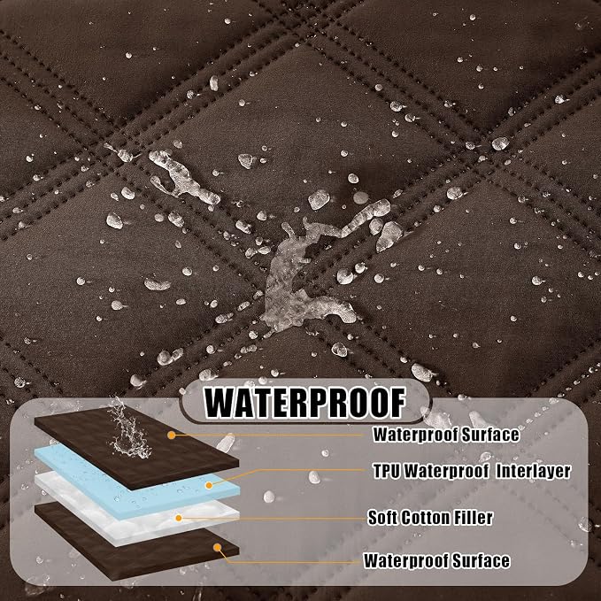 Smiry Waterproof Dog Bed Cover Blanket 68x82, Soft Reversible Pet Blanket - Image 2
