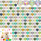 Aliceset 180 Pack Easter Dog Bandana Bulk, Easter Bandanas by Aliceset