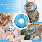 Cat Cone Collar Soft, Adjustable Cat Recovery Collars Kitten Cones to Stop - Image 4