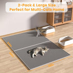 Pieviev 2 Packs Cat Litter Mat Double Layer Waterproof Urine Proof Trapping Mat - Image 6