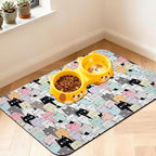 Pet Feeding Mat for Floors Waterproof Dog Mat for Food and Water Absorbent by Unknown