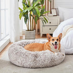 WESTERN HOME WH Calming Dog & Cat Bed, Anti-Anxiety Donut Cuddler Warming Cozy - Image 5