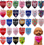 30 Pcs Christmas Happy New Year Dog Bandanas Bulk by Bestwishforyou