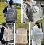 Cat Backpack Carrier for Small Dogs and Medium cat Puppy Kitten Bunny Pet - Image 3