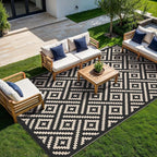 GENIMO Outdoor Rug for Patio Clearance, Reversible Plastic Straw Rugs for RV - Image 2