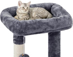 Topeakmart Cat Tree Cat Tower for Indoor Cats, 34.5in Cute Cat Tree Activity - Image 6