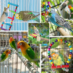 Bird Parakeet Cockatiel Toys, ESRISE Birds Cage Accessories Swing Climbing - Image 3