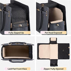 Dog Purse Carrier for Small Dogs, Stylish Foldable Pet Carrier Purse Tote Bag - Image 6