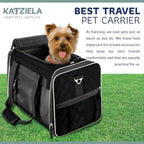 Katziela Deluxe Quilted Airline Approved Pet Dog & Cat Carrier - Image 5
