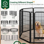 Yaheetech Dog Playpen Outdoor, 47 inch 8 Panels Dog Pen Indoor Heavy Duty Puppy - Image 5
