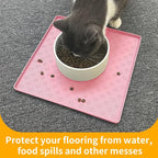 Ptlom Pet Placemat for Dog and Cat, Waterproof Non-Slip Silicone Feeding Bowl - Image 5
