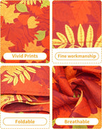 PET SHOW 50 Pack Fall Dog Bandanas Bulk Washable Thanksgiving Autumn Maple - Image 4