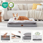 2-Pack Waterproof Dog Bed Medium Size Dogs, Plush Cushion & Orthopedic - Image 6