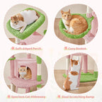 Yaheetech Cactus Cat Tree, 42in Cat Tower - Image 4
