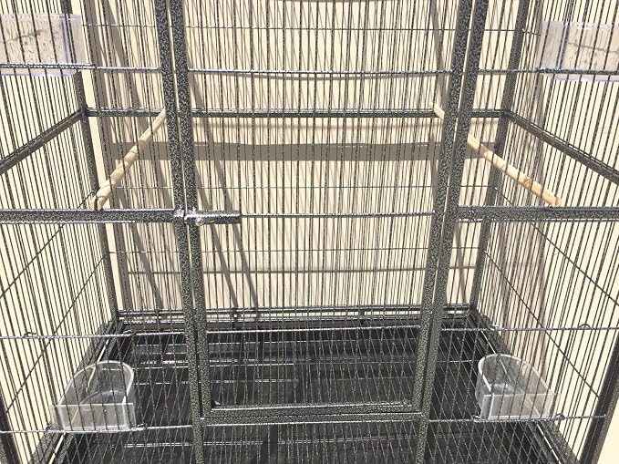 54" Large Wrought Iron Breeding Flight Canary Parakeet Cockatiel Lovebird Finch - Image 8
