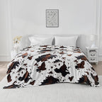 Bnuitland Cow Printed Fleece Flannel Throw Blanket, 300 GSM Double Sided Fuzzy - Image 3