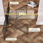Cumbor 35.1–55" No Bottom Bar Baby Gate - Image 5