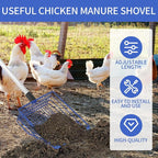 Jonkehai Chicken Poop Scooper 6inch Metal Chicken Litter Scoop Extendable Metal - Image 3