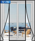 Magnetic Screen Door Upgraded PET Mesh Stronger Than Fiberglass and Polyester by Longeas