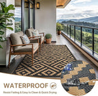 GENIMO Outdoor Rug for Patio Clearance, Reversible Plastic Camping Rugs - Image 2