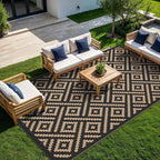 GENIMO Outdoor Rug for Patio Clearance, Reversible Plastic Straw Rugs for RV - Image 3
