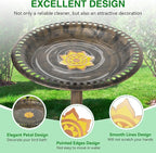 Saillong 2 Pack Bird Bath Copper Disk, Reinforced 99.99% Pure Copper Bird Bath - Image 4
