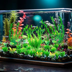 Ameliade Aquarium Artificial Green Plastic Plants Decorations 26 PCS Large Fish - Image 4