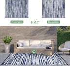 GENIMO Outdoor Rug for Patio Clearance, Reversible Plastic Straw Rugs for RV - Image 2