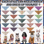 Aliceset 180 Pcs Paisley Dog Bandana Bulk Retro Bandanas - Image 3