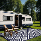 GENIMO Outdoor Rug for Patio Clearance, Reversible Plastic Straw Rugs for RV - Image 3