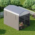 HOOBRO Outdoor Dog Kennel with Cover, 6.6 x 3.9 x 5.9 ft Dog Kennel Outside - Image 3