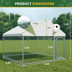 LotFun Large Outdoor Dog Kennel, 6.6 x 6.6 FT Heavy Duty Dog Enclosure - Image 6