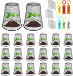 20 Pcs 6.8"×7.4" Seedling Plant Protectors from Animals, Chicken Wire Plant by Doksving