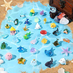 DIYDEC 36pcs Mini Ocean Resin Animals Tiny Sea Animals Figurines Marine by DIYDEC
