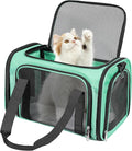 Discala Cat Dog Carrier Up to 15 Lbs TSA Airline Approved Pet Carrier by Discala