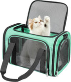 Discala Cat Dog Carrier Up to 15 Lbs TSA Airline Approved Pet Carrier by Discala