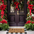 Tinideya 2 Pcs Door Mat Welcome Non Slip Coir Mats Floor Layering Doormats - Image 6