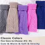 Dog Sweaters Small Dog Clothes Winter Turtleneck Puppy Sweater Warm Pet Cat - Image 5