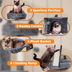 Yaheetech | 68.5in Cat Tree | for Large Cats | Multi-Level Cat Tower - Image 4