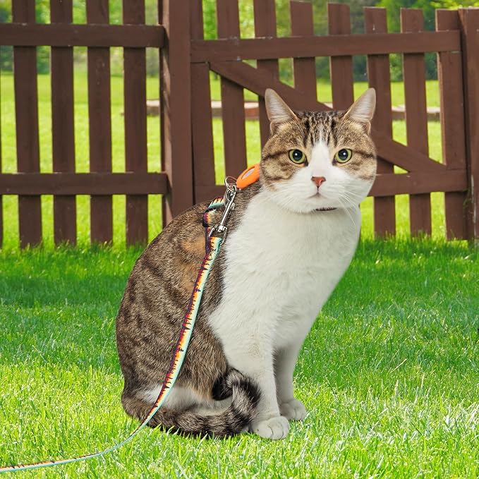 Cat Harness with Airtag Holder and Leash Set, Escape Proof Cat Harness - Image 6